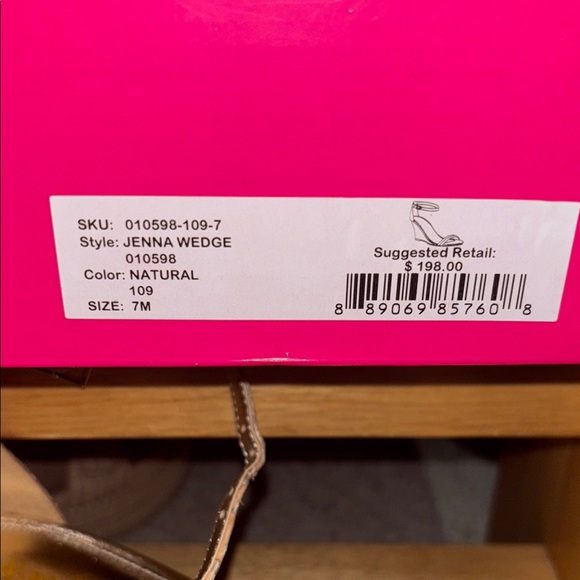Lilly Pulitzer Cork Jenna Wedge Sandals New in box